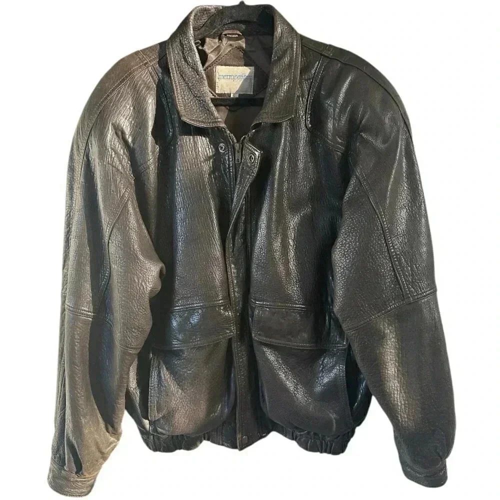 This vintage Metropolitan leather jacket is a must-have for any stylish person.